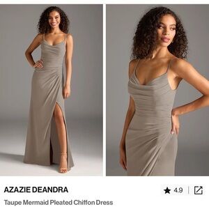 Azazie bridesmaid dress Taupe